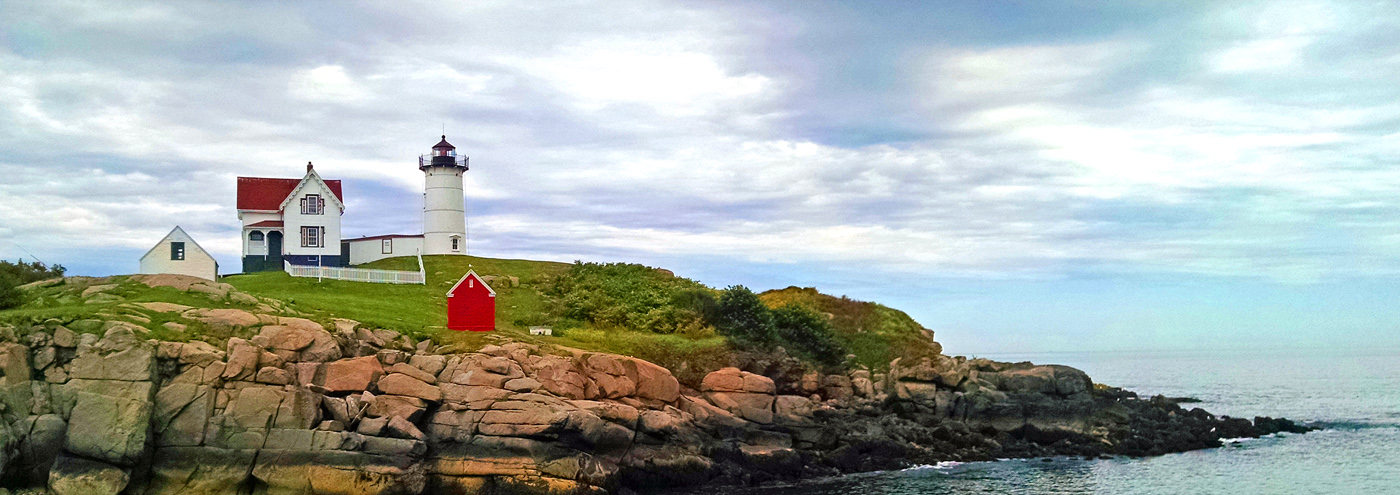 Nubble Light House on Southern Maine Coast