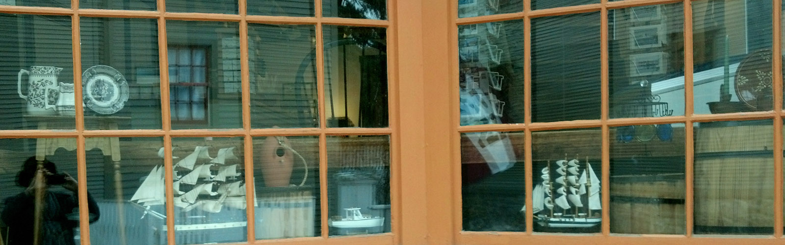 Antiques in Strawbery Banke Window